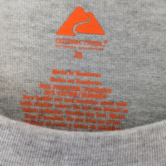 Ozark Trail Long Sleeve Shirt with Wolf And Northern Lights - Picture 3 of 4